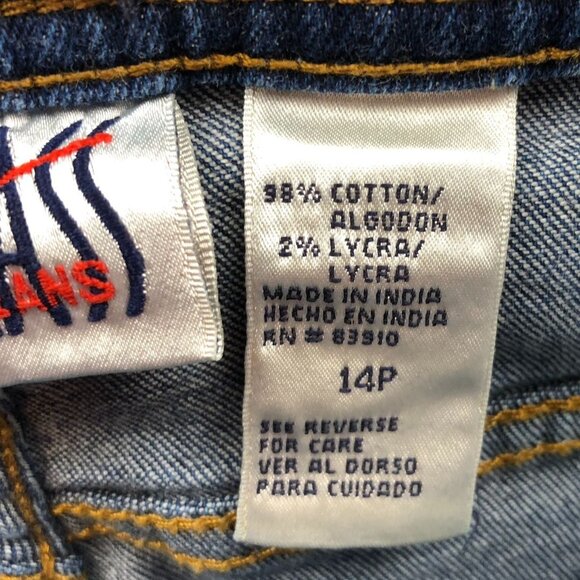 Bill Blass Womens Jeans Size 14P Stretch Straight Leg Blue Denim Casual Classic - Picture 9 of 15